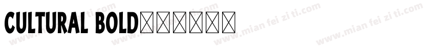 CULTURAL Bold字体转换